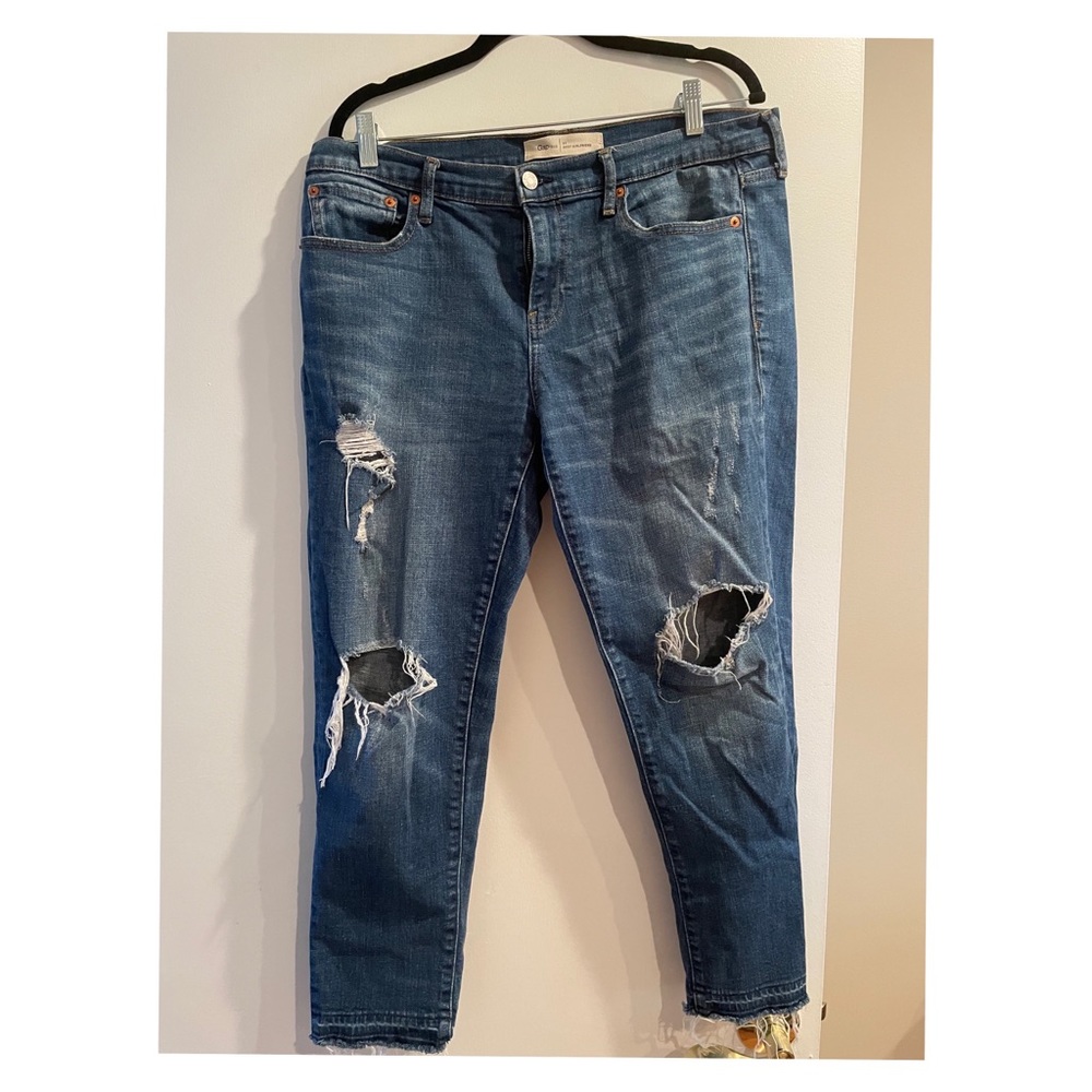 Gap Distressed Girlfriend Jeans